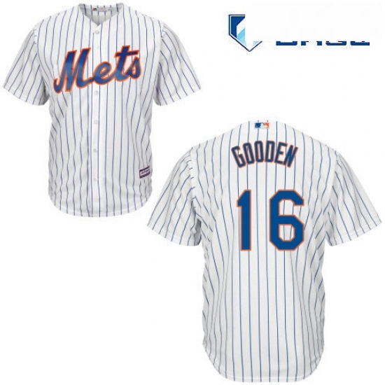 Mens Majestic New York Mets 16 Dwight Gooden Replica White Home Cool Base MLB Jersey Mens Majestic New York Mets 16 Dwight Gooden Replica White Home Cool Base MLB Jersey