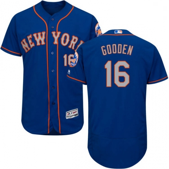 Mens Majestic New York Mets 16 Dwight Gooden RoyalGray Alternate Flex Base Authentic Collection MLB Jersey Mens Majestic New York Mets 16 Dwight Gooden RoyalGray Alternate Flex Base Authentic Collection MLB Jersey