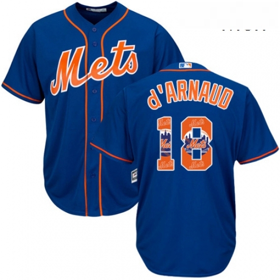 Mens Majestic New York Mets 18 Travis dArnaud Authentic Royal Blue Team Logo Fashion Cool Base MLB Jersey Mens Majestic New York Mets 18 Travis dArnaud Authentic Royal Blue Team Logo Fashion Cool Base MLB Jersey