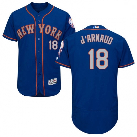 Mens Majestic New York Mets 18 Travis dArnaud RoyalGray Flexbase Authentic Collection MLB Jersey Mens Majestic New York Mets 18 Travis dArnaud RoyalGray Flexbase Authentic Collection MLB Jersey