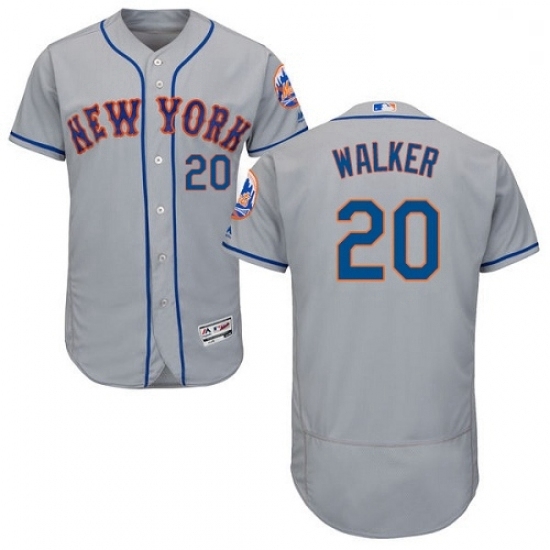 Mens Majestic New York Mets 20 Neil Walker Grey Road Flex Base Authentic Collection MLB Jersey Mens Majestic New York Mets 20 Neil Walker Grey Road Flex Base Authentic Collection MLB Jersey