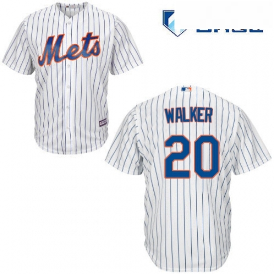 Mens Majestic New York Mets 20 Neil Walker Replica White Home Cool Base MLB Jersey Mens Majestic New York Mets 20 Neil Walker Replica White Home Cool Base MLB Jersey