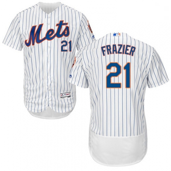 Mens Majestic New York Mets 21 Todd Frazier White Home Flex Base Authentic Collection MLB Jersey Mens Majestic New York Mets 21 Todd Frazier White Home Flex Base Authentic Collection MLB Jersey