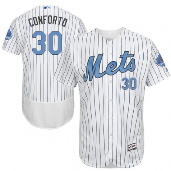 Mens Majestic New York Mets 30 Michael Conforto Authentic White 2016 Fathers Day Fashion Flex Base MLB Jersey Mens Majestic New York Mets 30 Michael Conforto Authentic White 2016 Fathers Day Fashion Flex Base MLB Jersey