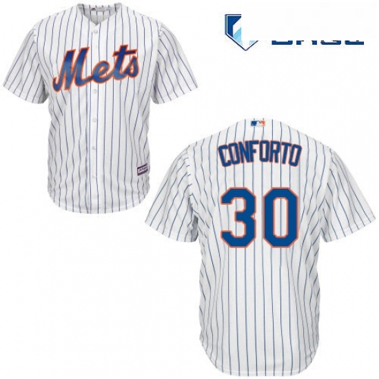 Mens Majestic New York Mets 30 Michael Conforto Replica White Home Cool Base MLB Jersey Mens Majestic New York Mets 30 Michael Conforto Replica White Home Cool Base MLB Jersey