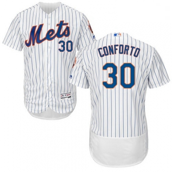 Mens Majestic New York Mets 30 Michael Conforto White Home Flex Base Authentic Collection MLB Jersey Mens Majestic New York Mets 30 Michael Conforto White Home Flex Base Authentic Collection MLB Jersey