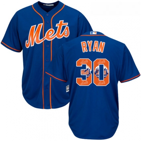 Mens Majestic New York Mets 30 Nolan Ryan Authentic Royal Blue Team Logo Fashion Cool Base MLB Jersey Mens Majestic New York Mets 30 Nolan Ryan Authentic Royal Blue Team Logo Fashion Cool Base MLB Jersey