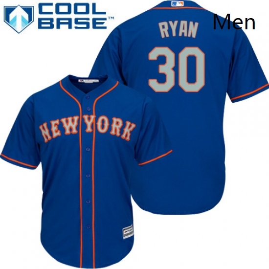 Mens Majestic New York Mets 30 Nolan Ryan Replica Royal Blue Alternate Road Cool Base MLB Jersey Mens Majestic New York Mets 30 Nolan Ryan Replica Royal Blue Alternate Road Cool Base MLB Jersey