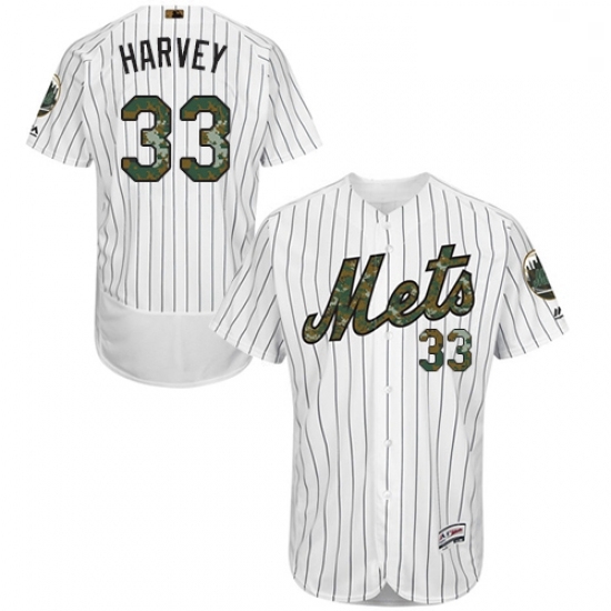 Mens Majestic New York Mets 33 Matt Harvey Authentic White 2016 Memorial Day Fashion Flex Base MLB Jersey Mens Majestic New York Mets 33 Matt Harvey Authentic White 2016 Memorial Day Fashion Flex Base MLB Jersey