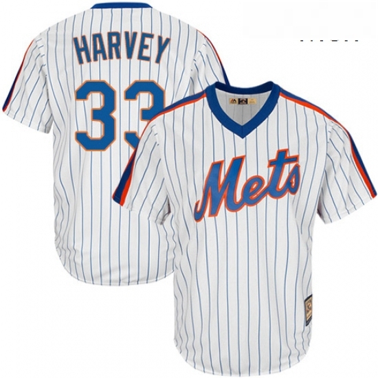 Mens Majestic New York Mets 33 Matt Harvey Replica White Cooperstown MLB Jersey Mens Majestic New York Mets 33 Matt Harvey Replica White Cooperstown MLB Jersey