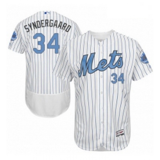 Mens Majestic New York Mets 34 Noah Syndergaard Authentic White 2016 Fathers Day Fashion Flex Base MLB Jersey Mens Majestic New York Mets 34 Noah Syndergaard Authentic White 2016 Fathers Day Fashion Flex Base MLB Jersey