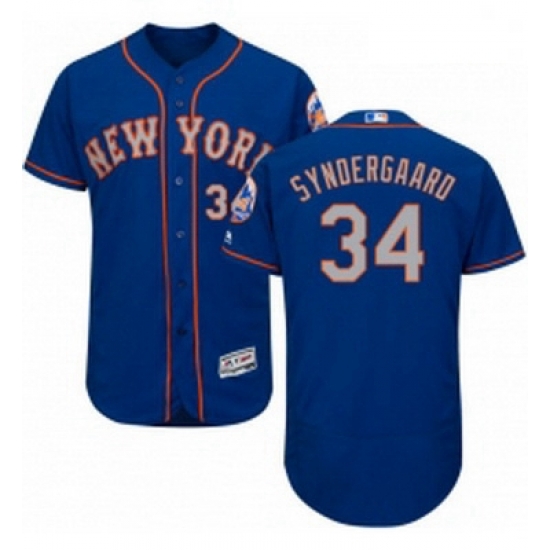 Mens Majestic New York Mets 34 Noah Syndergaard RoyalGray Alternate Flex Base Authentic Collection MLB Jersey Mens Majestic New York Mets 34 Noah Syndergaard RoyalGray Alternate Flex Base Authentic Collection MLB Jersey