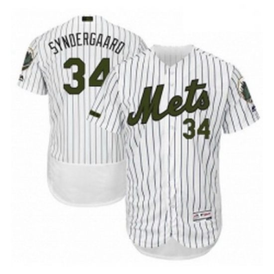 Mens Majestic New York Mets 34 Noah Syndergaard White Memorial Day Authentic Collection Flex Base MLB Jersey Mens Majestic New York Mets 34 Noah Syndergaard White Memorial Day Authentic Collection Flex Base MLB Jersey