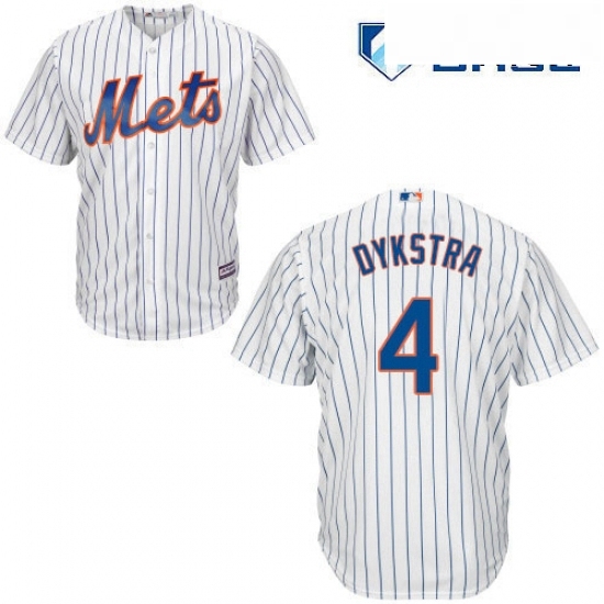 Mens Majestic New York Mets 4 Lenny Dykstra Replica White Home Cool Base MLB Jersey Mens Majestic New York Mets 4 Lenny Dykstra Replica White Home Cool Base MLB Jersey