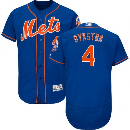 Mens Majestic New York Mets 4 Lenny Dykstra Royal Blue Alternate Flex Base Authentic Collection MLB Jersey Mens Majestic New York Mets 4 Lenny Dykstra Royal Blue Alternate Flex Base Authentic Collection MLB Jersey