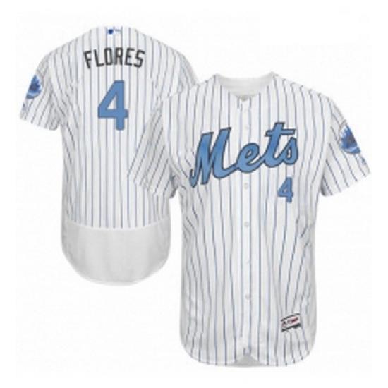 Mens Majestic New York Mets 4 Wilmer Flores Authentic White 2016 Fathers Day Fashion Flex Base MLB Jersey Mens Majestic New York Mets 4 Wilmer Flores Authentic White 2016 Fathers Day Fashion Flex Base MLB Jersey