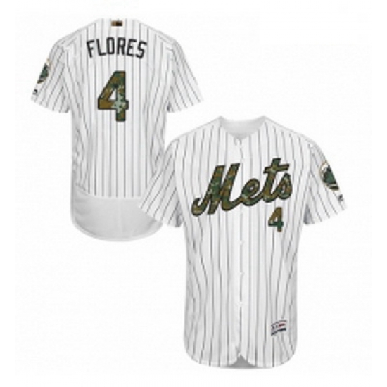 Mens Majestic New York Mets 4 Wilmer Flores Authentic White 2016 Memorial Day Fashion Flex Base MLB Jersey Mens Majestic New York Mets 4 Wilmer Flores Authentic White 2016 Memorial Day Fashion Flex Base MLB Jersey