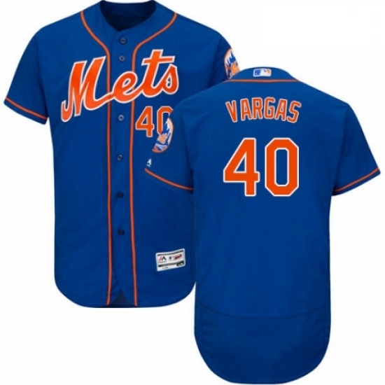 Mens Majestic New York Mets 40 Jason Vargas Royal Blue Alternate Flex Base Authentic Collection MLB Jersey Mens Majestic New York Mets 40 Jason Vargas Royal Blue Alternate Flex Base Authentic Collection MLB Jersey