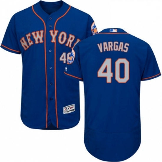 Mens Majestic New York Mets 40 Jason Vargas RoyalGray Alternate Flex Base Authentic Collection MLB Jersey Mens Majestic New York Mets 40 Jason Vargas RoyalGray Alternate Flex Base Authentic Collection MLB Jersey