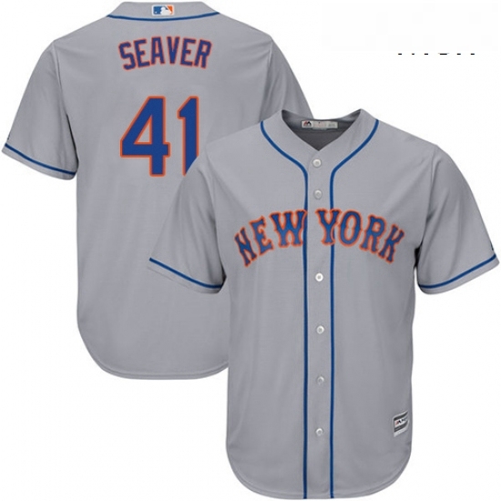 Mens Majestic New York Mets 41 Tom Seaver Replica Grey Road Cool Base MLB Jersey Mens Majestic New York Mets 41 Tom Seaver Replica Grey Road Cool Base MLB Jersey
