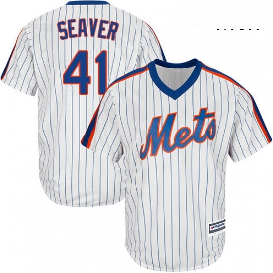 Mens Majestic New York Mets 41 Tom Seaver Replica White Alternate Cool Base MLB Jersey Mens Majestic New York Mets 41 Tom Seaver Replica White Alternate Cool Base MLB Jersey
