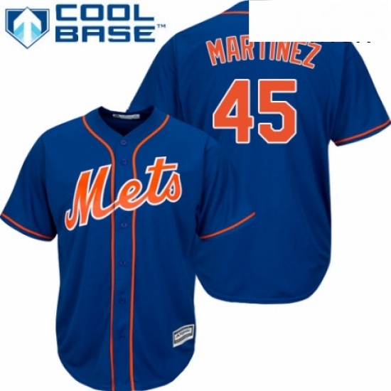 Mens Majestic New York Mets 45 Pedro Martinez Replica Royal Blue Alternate Home Cool Base MLB Jersey Mens Majestic New York Mets 45 Pedro Martinez Replica Royal Blue Alternate Home Cool Base MLB Jersey