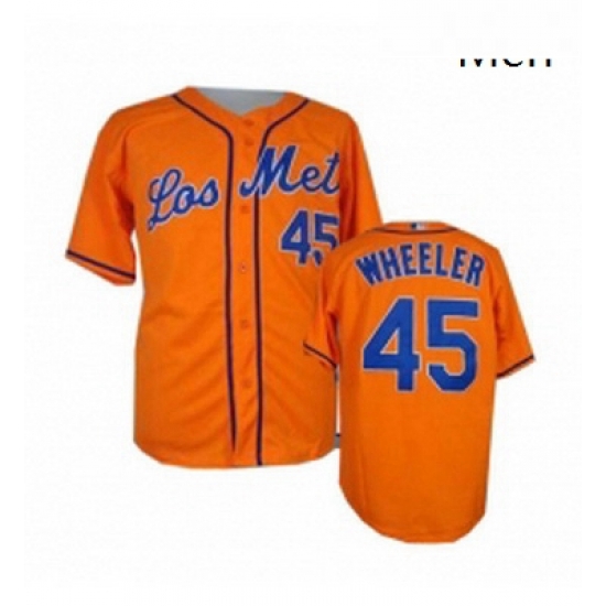 Mens Majestic New York Mets 45 Zack Wheeler Authentic Orange Los Mets Cool Base MLB Jersey Mens Majestic New York Mets 45 Zack Wheeler Authentic Orange Los Mets Cool Base MLB Jersey