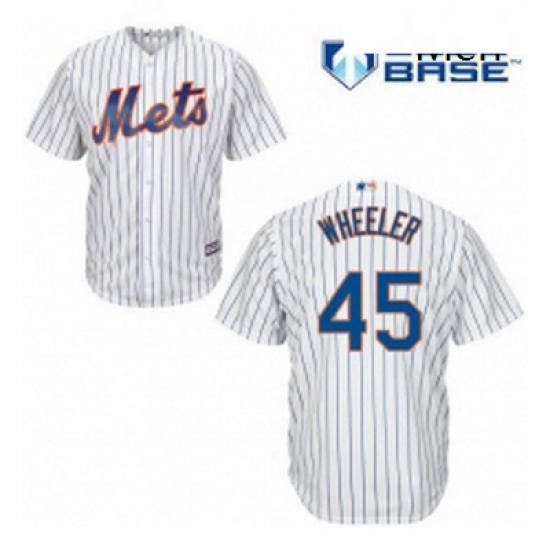 Mens Majestic New York Mets 45 Zack Wheeler Replica White Home Cool Base MLB Jersey Mens Majestic New York Mets 45 Zack Wheeler Replica White Home Cool Base MLB Jersey