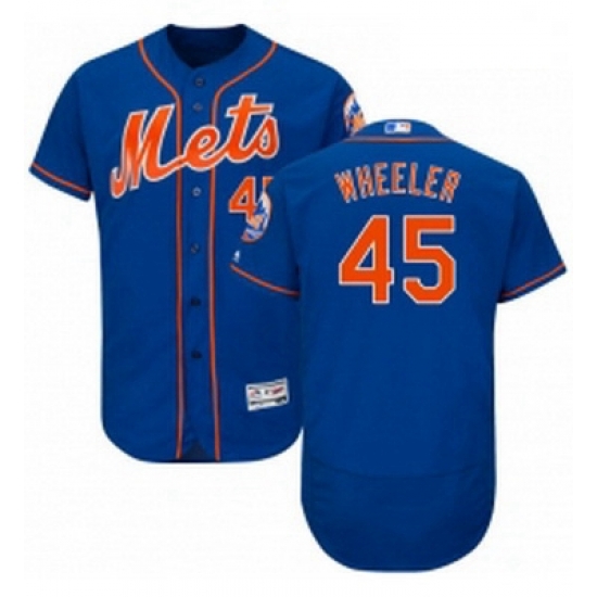 Mens Majestic New York Mets 45 Zack Wheeler Royal Blue Alternate Flex Base Authentic Collection MLB Jersey Mens Majestic New York Mets 45 Zack Wheeler Royal Blue Alternate Flex Base Authentic Collection MLB Jersey