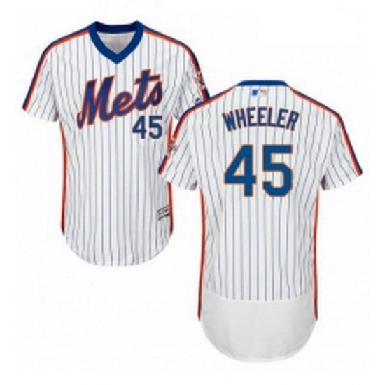 Mens Majestic New York Mets 45 Zack Wheeler White Alternate Flex Base Authentic Collection MLB Jersey Mens Majestic New York Mets 45 Zack Wheeler White Alternate Flex Base Authentic Collection MLB Jersey