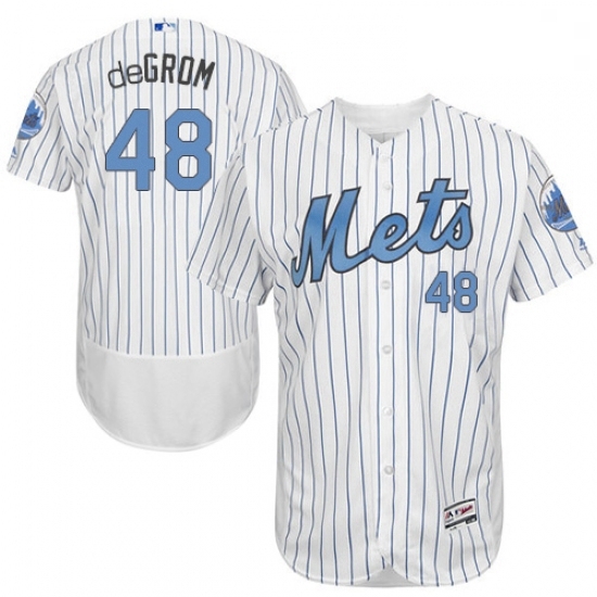 Mens Majestic New York Mets 48 Jacob deGrom Authentic White 2016 Fathers Day Fashion Flex Base MLB Jersey Mens Majestic New York Mets 48 Jacob deGrom Authentic White 2016 Fathers Day Fashion Flex Base MLB Jersey