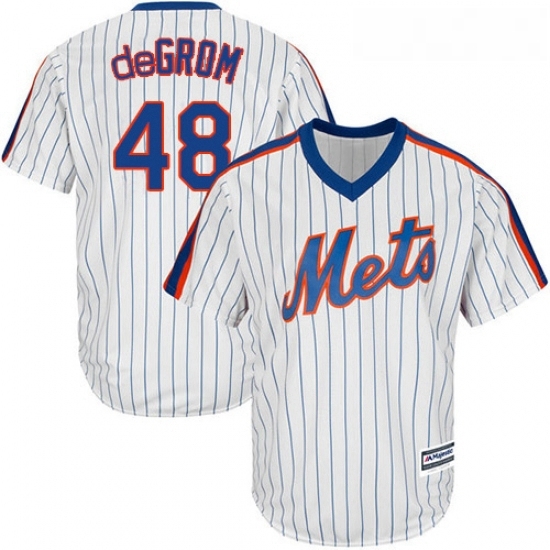 Mens Majestic New York Mets 48 Jacob deGrom Replica White Alternate Cool Base MLB Jersey Mens Majestic New York Mets 48 Jacob deGrom Replica White Alternate Cool Base MLB Jersey