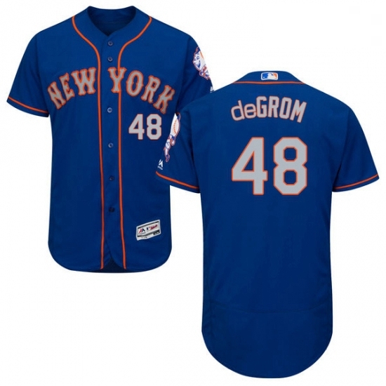 Mens Majestic New York Mets 48 Jacob deGrom RoyalGray Alternate Flex Base Authentic Collection MLB Jersey Mens Majestic New York Mets 48 Jacob deGrom RoyalGray Alternate Flex Base Authentic Collection MLB Jersey
