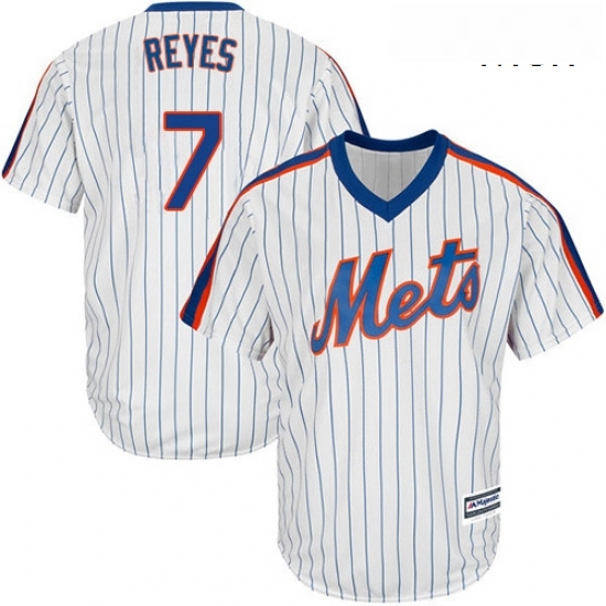 Mens Majestic New York Mets 7 Jose Reyes Replica White Alternate Cool Base MLB Jersey Mens Majestic New York Mets 7 Jose Reyes Replica White Alternate Cool Base MLB Jersey