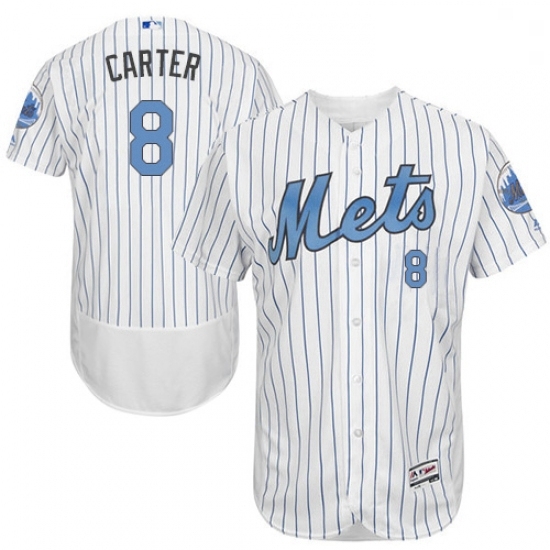 Mens Majestic New York Mets 8 Gary Carter Authentic White 2016 Fathers Day Fashion Flex Base MLB Jersey Mens Majestic New York Mets 8 Gary Carter Authentic White 2016 Fathers Day Fashion Flex Base MLB Jersey