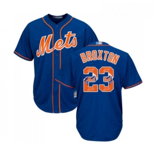 Mens New York Mets 23 Keon Broxton Authentic Royal Blue Team Logo Fashion Cool Base Baseball Jersey Mens New York Mets 23 Keon Broxton Authentic Royal Blue Team Logo Fashion Cool Base Baseball Jersey