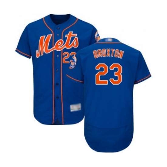 Mens New York Mets 23 Keon Broxton Royal Blue Alternate Flex Base Authentic Collection Baseball Jersey Mens New York Mets 23 Keon Broxton Royal Blue Alternate Flex Base Authentic Collection Baseball Jersey