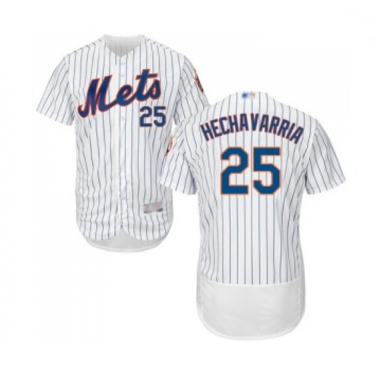 Mens New York Mets 25 Adeiny Hechavarria White Home Flex Base Authentic Collection Baseball Jersey Mens New York Mets 25 Adeiny Hechavarria White Home Flex Base Authentic Collection Baseball Jersey