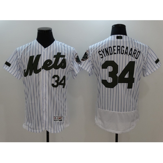 Men's New York Mets #34 Noah Syndergaard White Home Stitched Baseball Jersey Men's New York Mets #34 Noah Syndergaard White Home Stitched Baseball Jersey