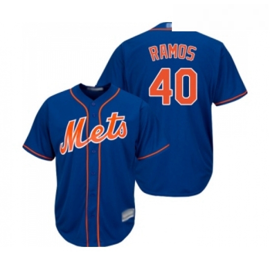Mens New York Mets 40 Wilson Ramos Replica Royal Blue Alternate Home Cool Base Baseball Jersey Mens New York Mets 40 Wilson Ramos Replica Royal Blue Alternate Home Cool Base Baseball Jersey