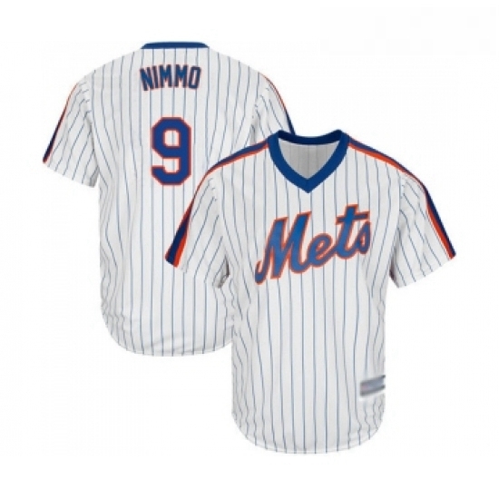 Mens New York Mets 9 Brandon Nimmo Replica White Alternate Cool Base Baseball Jersey Mens New York Mets 9 Brandon Nimmo Replica White Alternate Cool Base Baseball Jersey