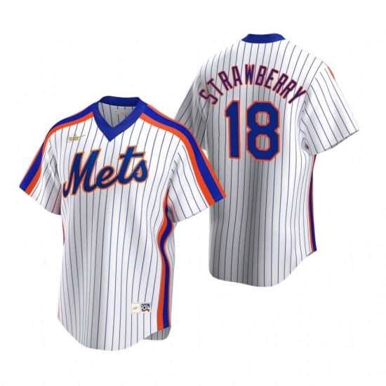 Mens Nike New York Mets 18 Darryl Strawberry White Cooperstown Collection Home Stitched Baseball Jerse Mens Nike New York Mets 18 Darryl Strawberry White Cooperstown Collection Home Stitched Baseball Jerse