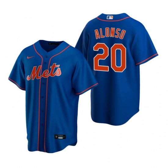 Mens Nike New York Mets 20 Pete Alonso Royal Alternate Stitched Baseball Jersey Mens Nike New York Mets 20 Pete Alonso Royal Alternate Stitched Baseball Jersey