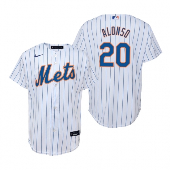 Mens Nike New York Mets 20 Pete Alonso White Home Stitched Baseball Jersey Mens Nike New York Mets 20 Pete Alonso White Home Stitched Baseball Jersey