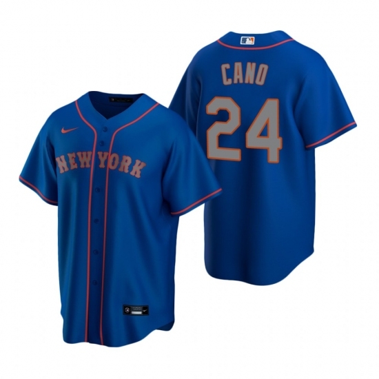 Mens Nike New York Mets 24 Robinson Cano Royal Alternate Road Stitched Baseball Jersey Mens Nike New York Mets 24 Robinson Cano Royal Alternate Road Stitched Baseball Jersey