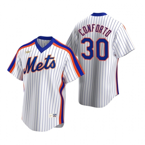 Mens Nike New York Mets 30 Michael Conforto White Cooperstown Collection Home Stitched Baseball Jerse Mens Nike New York Mets 30 Michael Conforto White Cooperstown Collection Home Stitched Baseball Jerse