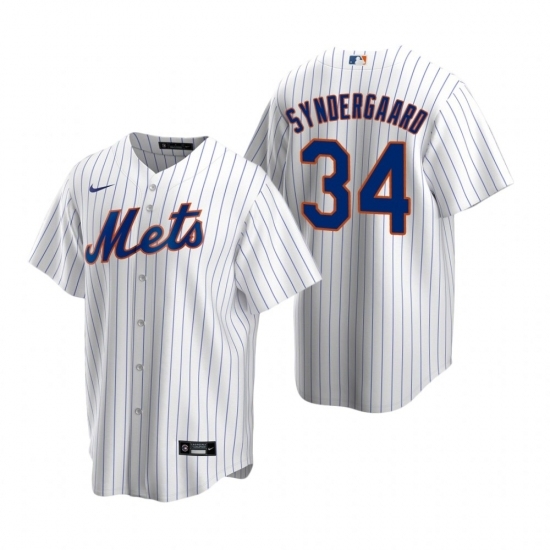 Mens Nike New York Mets 34 Noah Syndergaard White 2020 Home Stitched Baseball Jerse Mens Nike New York Mets 34 Noah Syndergaard White 2020 Home Stitched Baseball Jerse