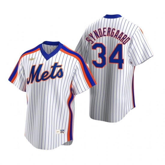 Mens Nike New York Mets 34 Noah Syndergaard White Cooperstown Collection Home Stitched Baseball Jerse Mens Nike New York Mets 34 Noah Syndergaard White Cooperstown Collection Home Stitched Baseball Jerse