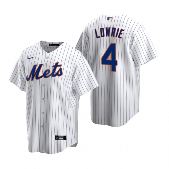 Mens Nike New York Mets 4 Jed Lowrie White 2020 Home Stitched Baseball Jersey Mens Nike New York Mets 4 Jed Lowrie White 2020 Home Stitched Baseball Jersey