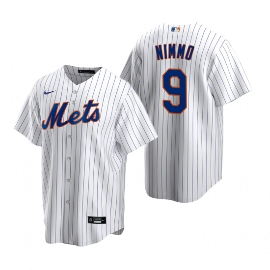 Mens Nike New York Mets 9 Brandon Nimmo White 2020 Home Stitched Baseball Jersey Mens Nike New York Mets 9 Brandon Nimmo White 2020 Home Stitched Baseball Jersey